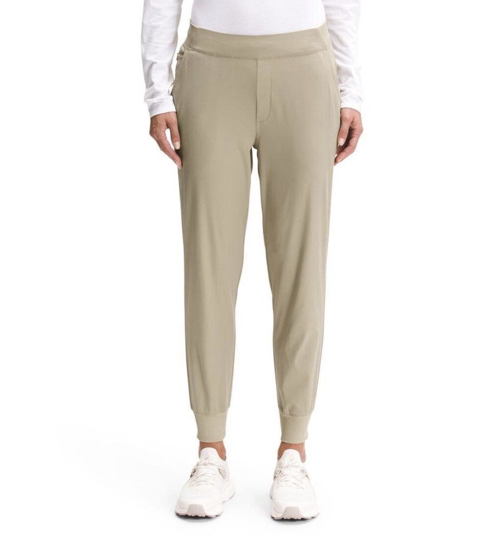 The North Face Aphrodite Jogger Pants Womens Cuffed Hiking Beige Size XXL NEW